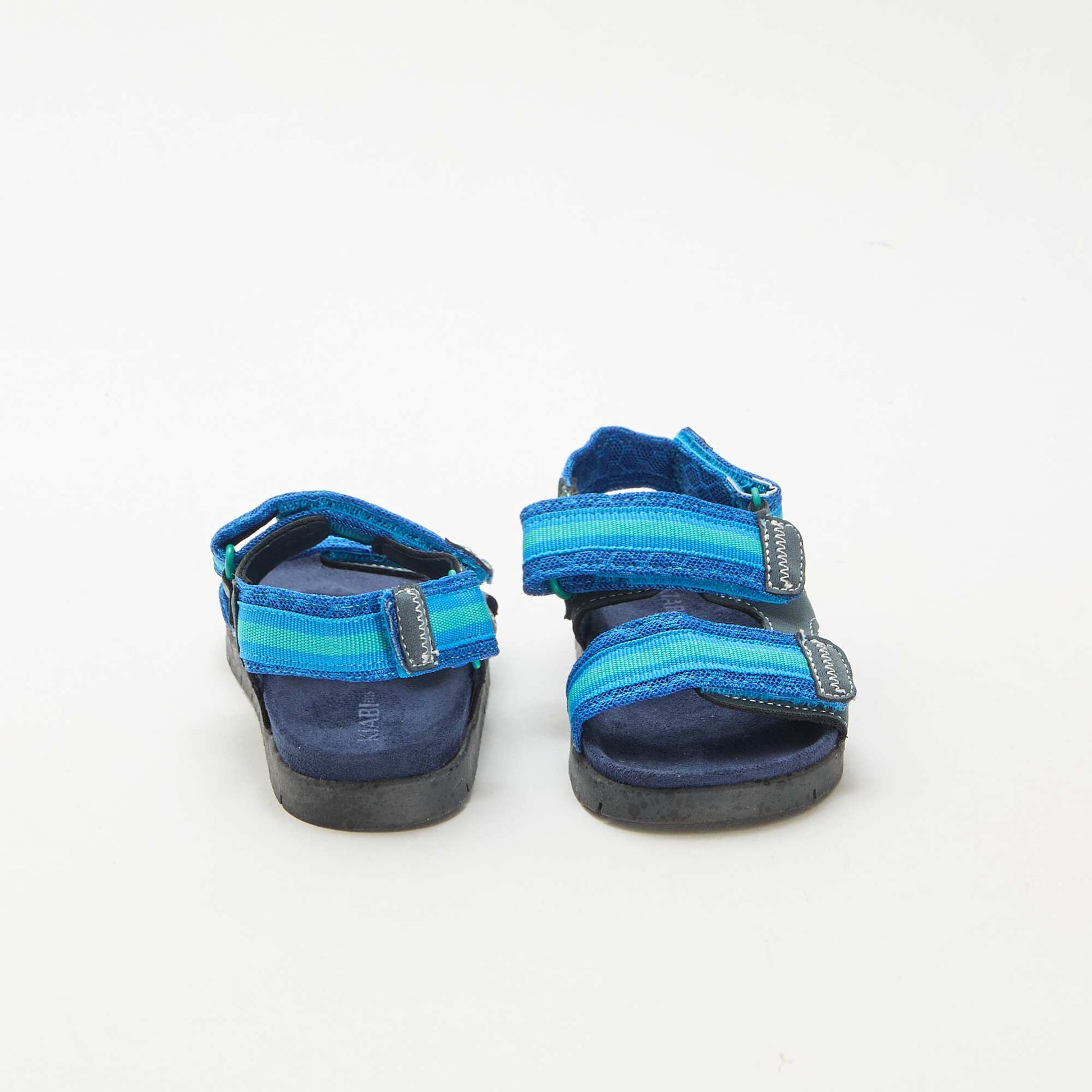 Sandales à scratch BLEU