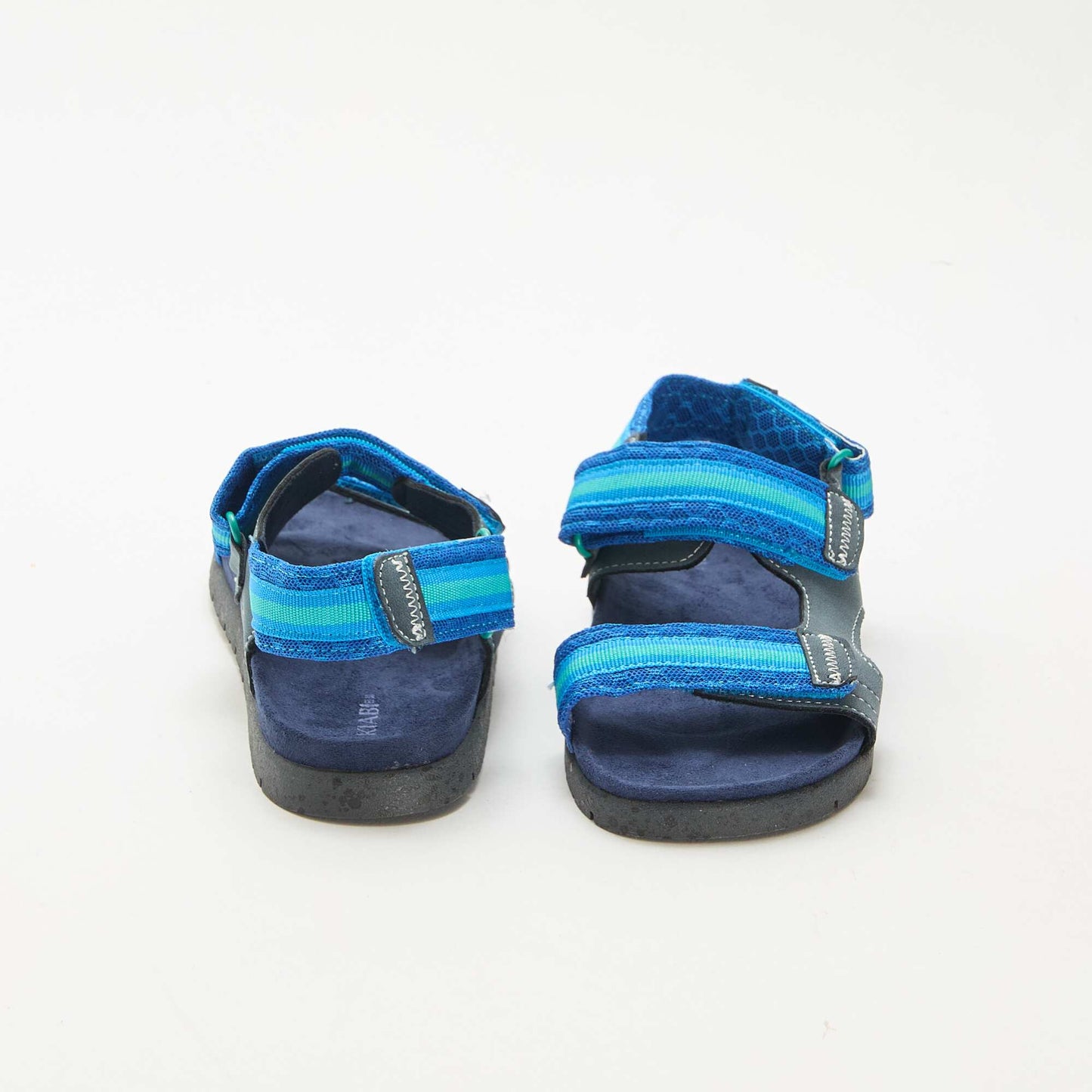 Sandales à scratch BLEU
