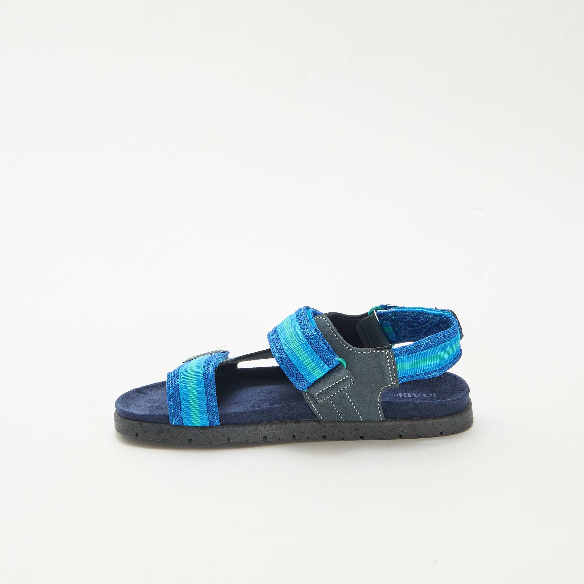 Sandales à scratch BLEU