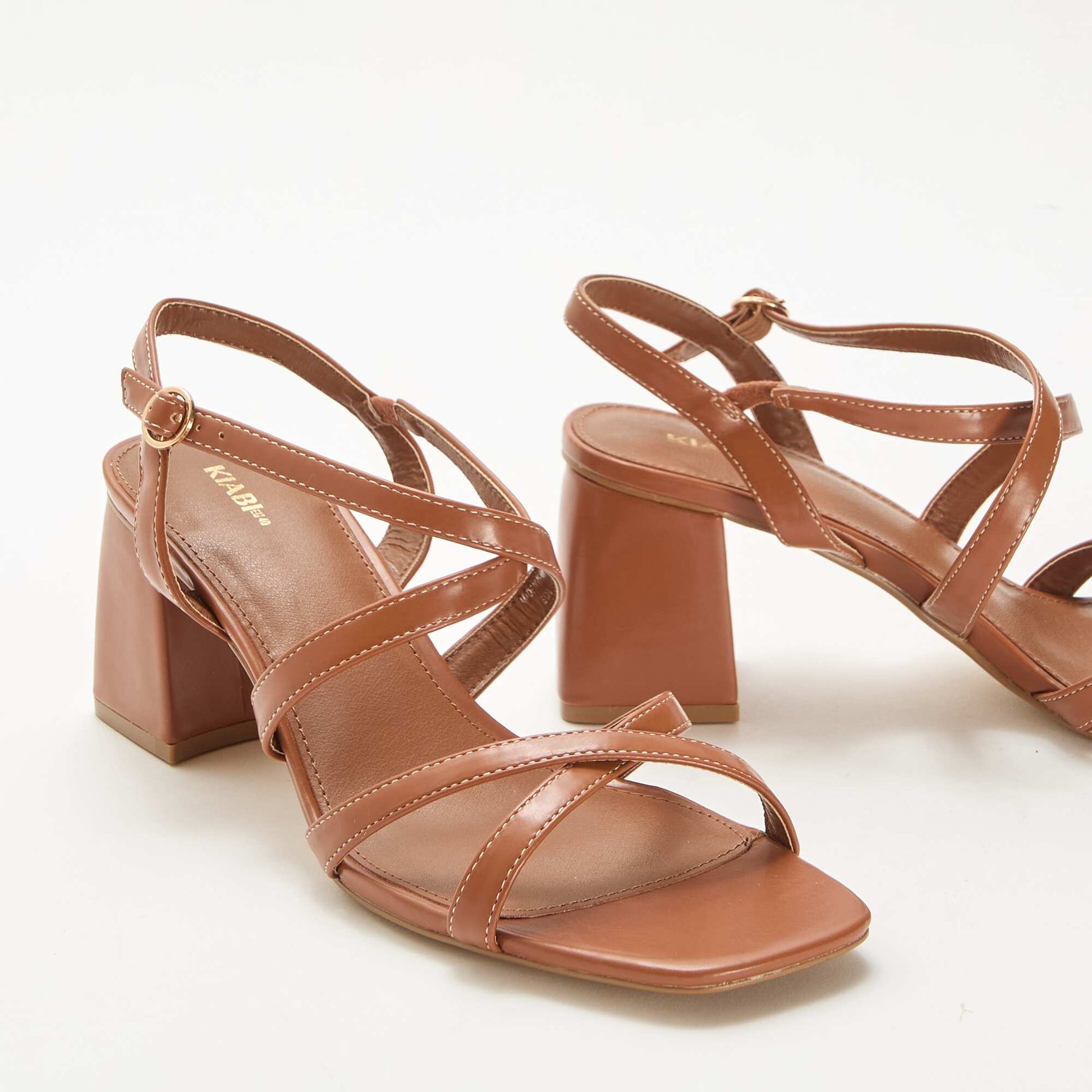 Sandales de cérémonie à talons MARRON