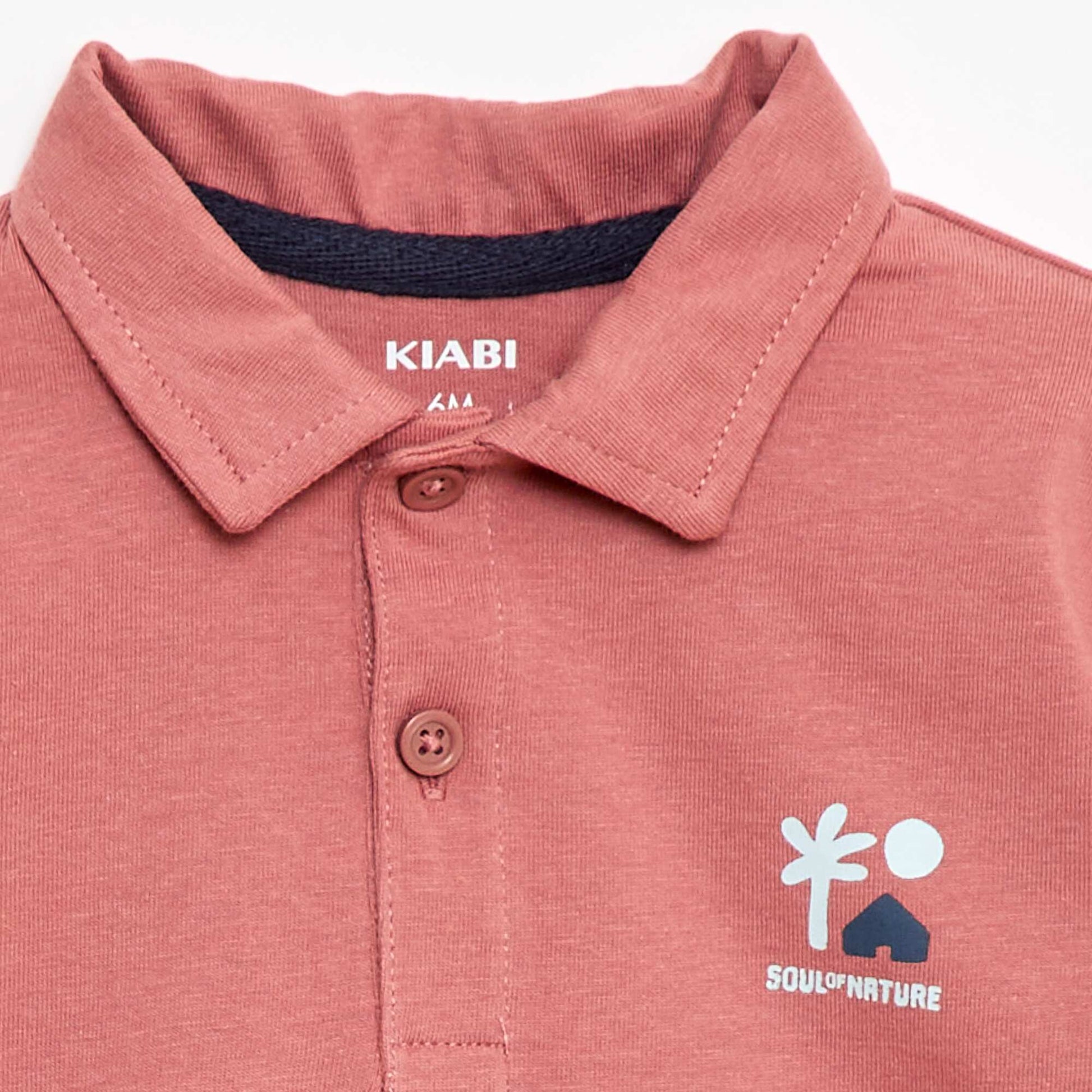 Polo t-shirt imprimé MARRON