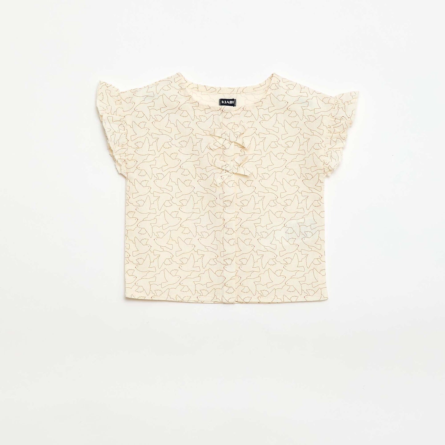 Blouse imprimé 'oiseaux' BLANC