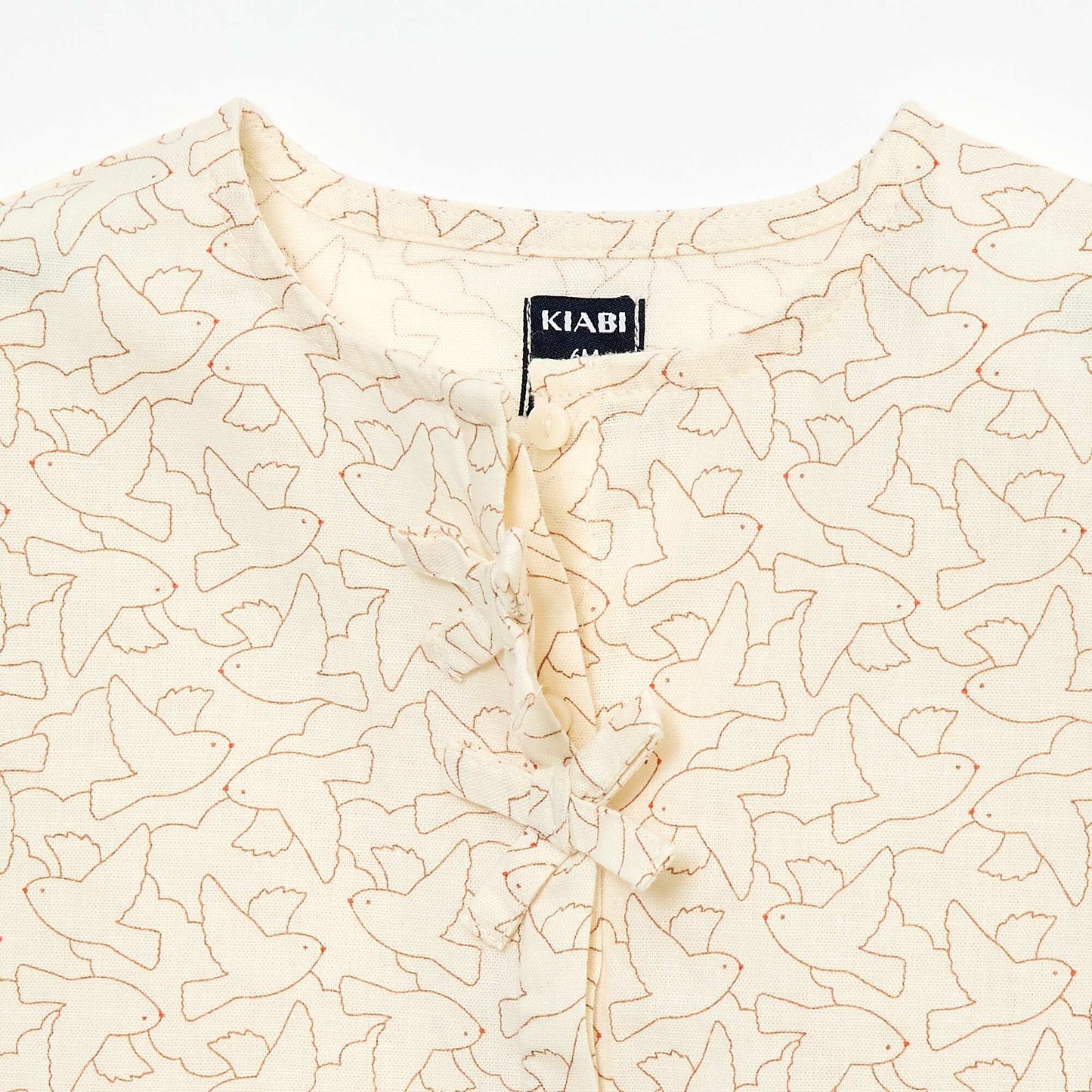 Blouse imprimé 'oiseaux' BLANC