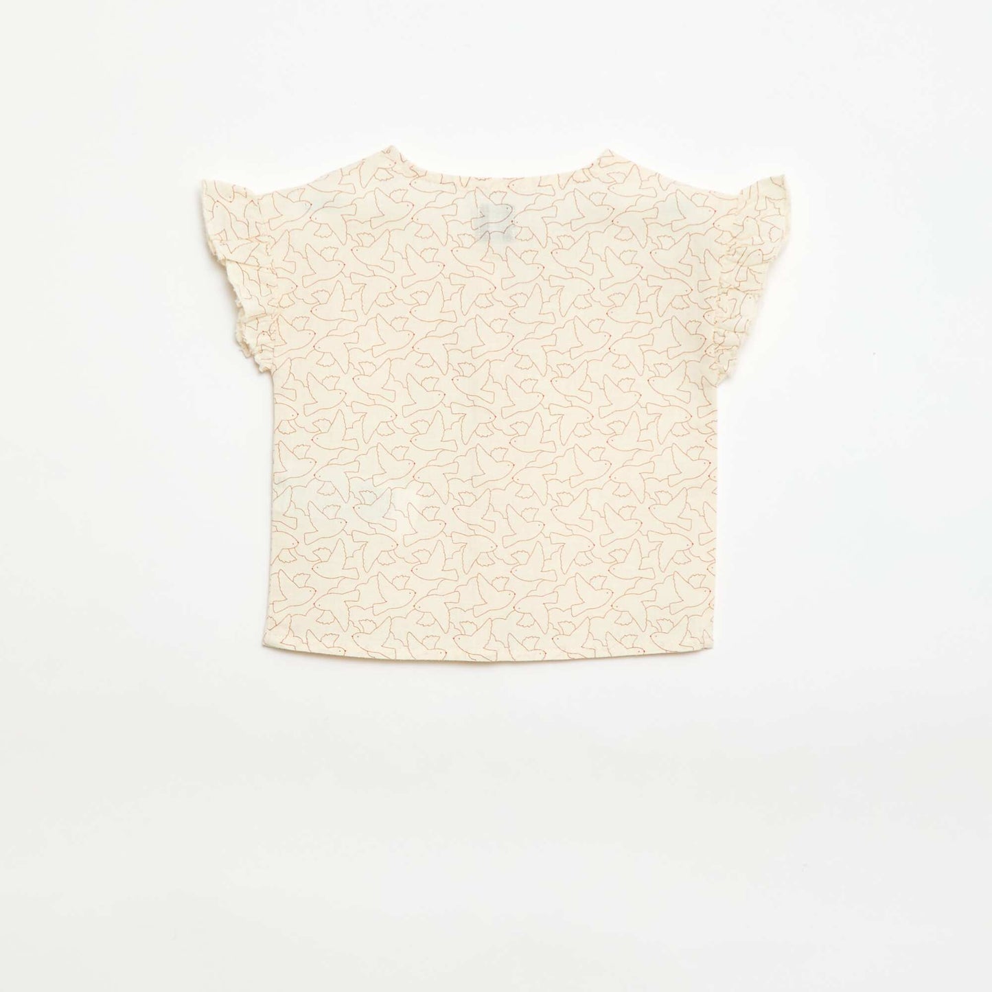 Blouse imprimé 'oiseaux' BLANC
