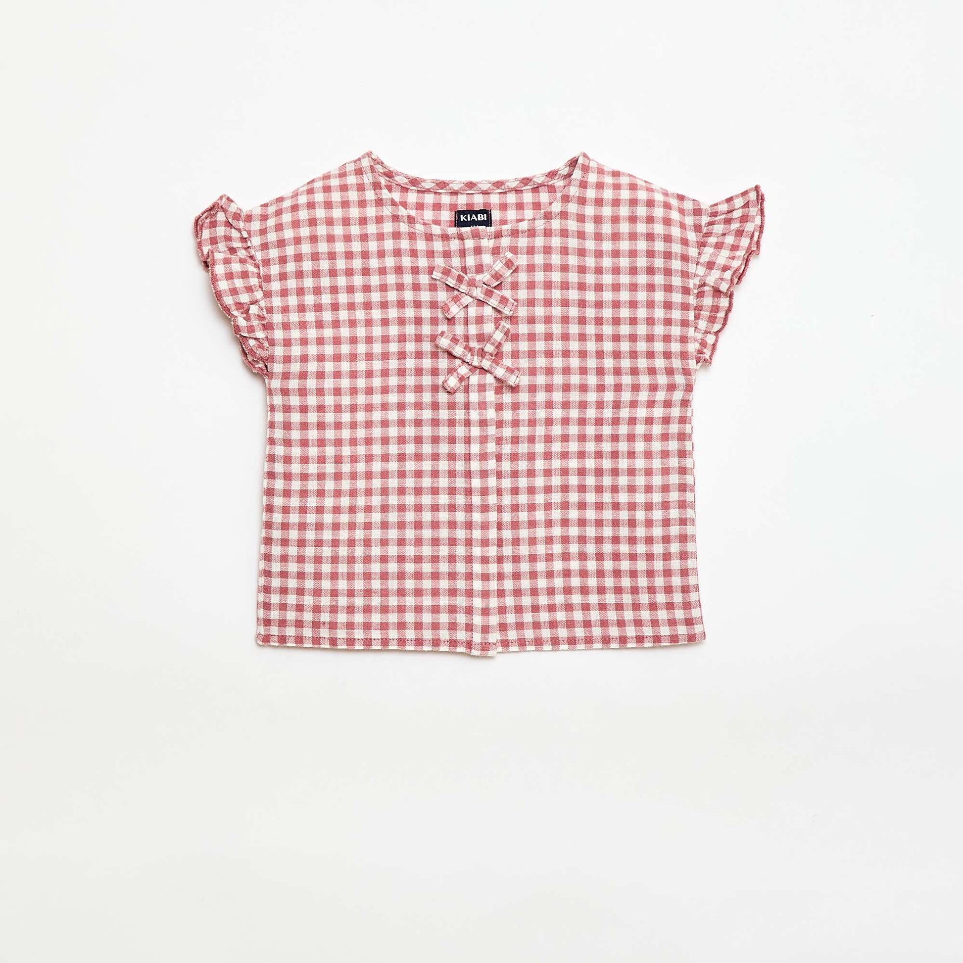 Blouse imprimé vichy ROSE