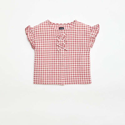 Blouse imprimé vichy ROSE