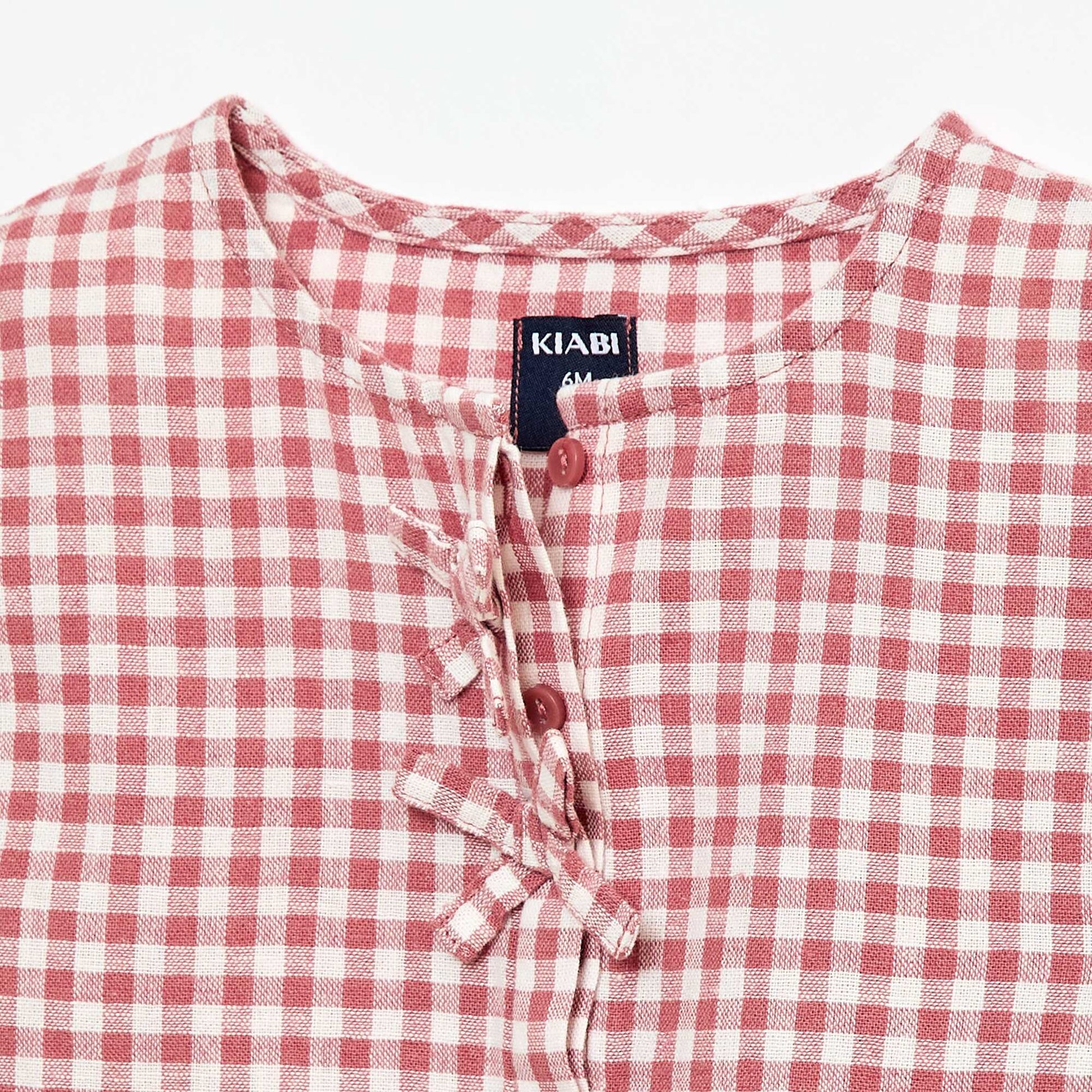 Blouse imprimé vichy ROSE