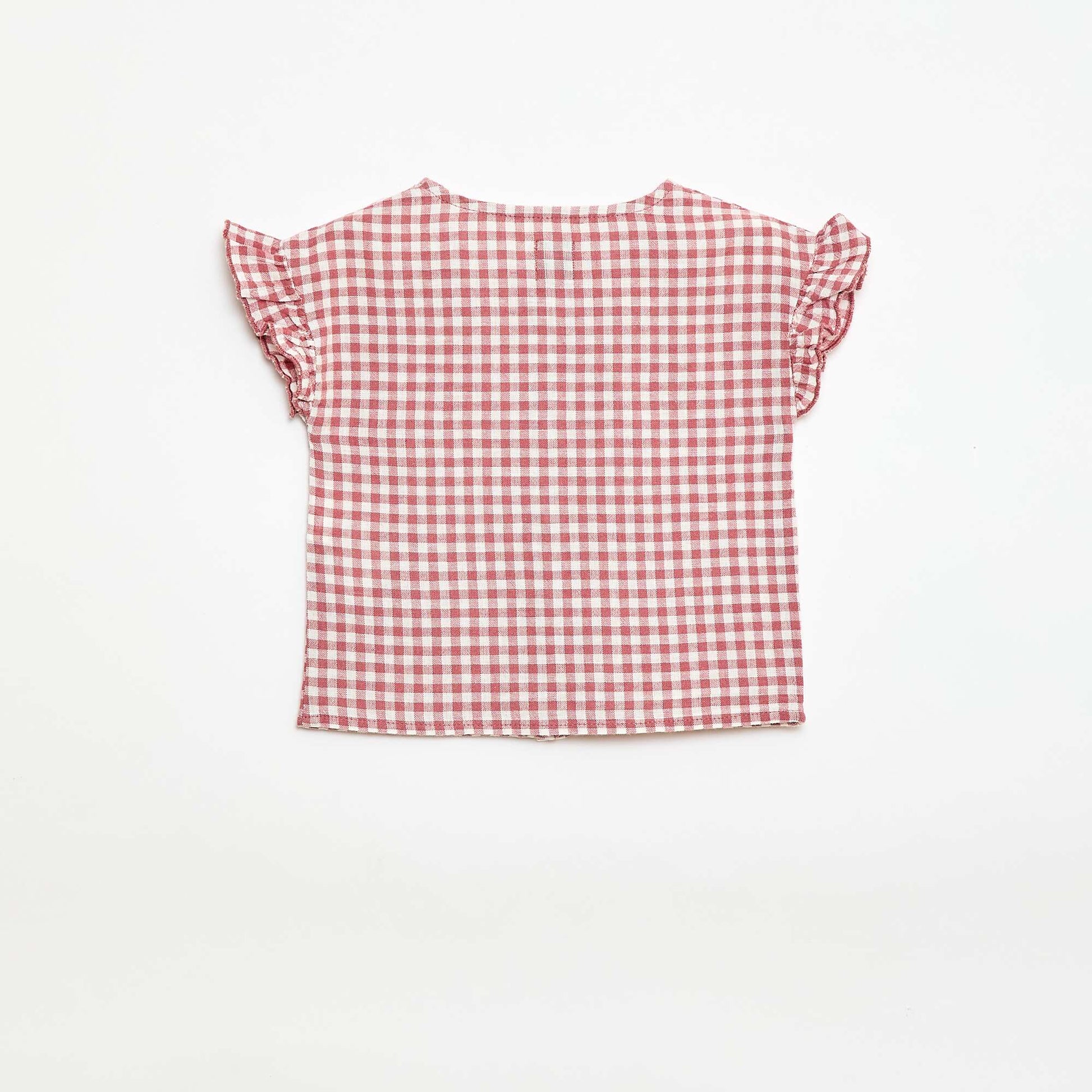 Blouse imprimé vichy ROSE