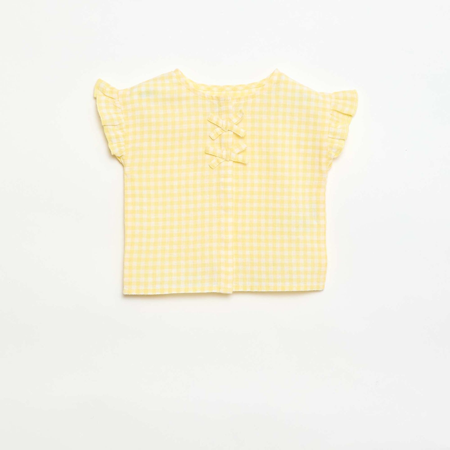 Blouse imprimé vichy JAUNE