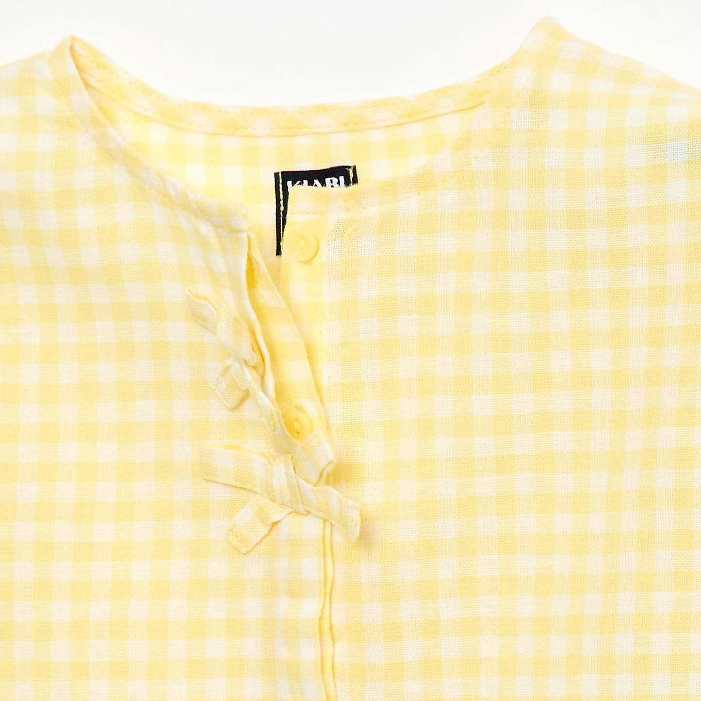 Blouse imprimé vichy JAUNE