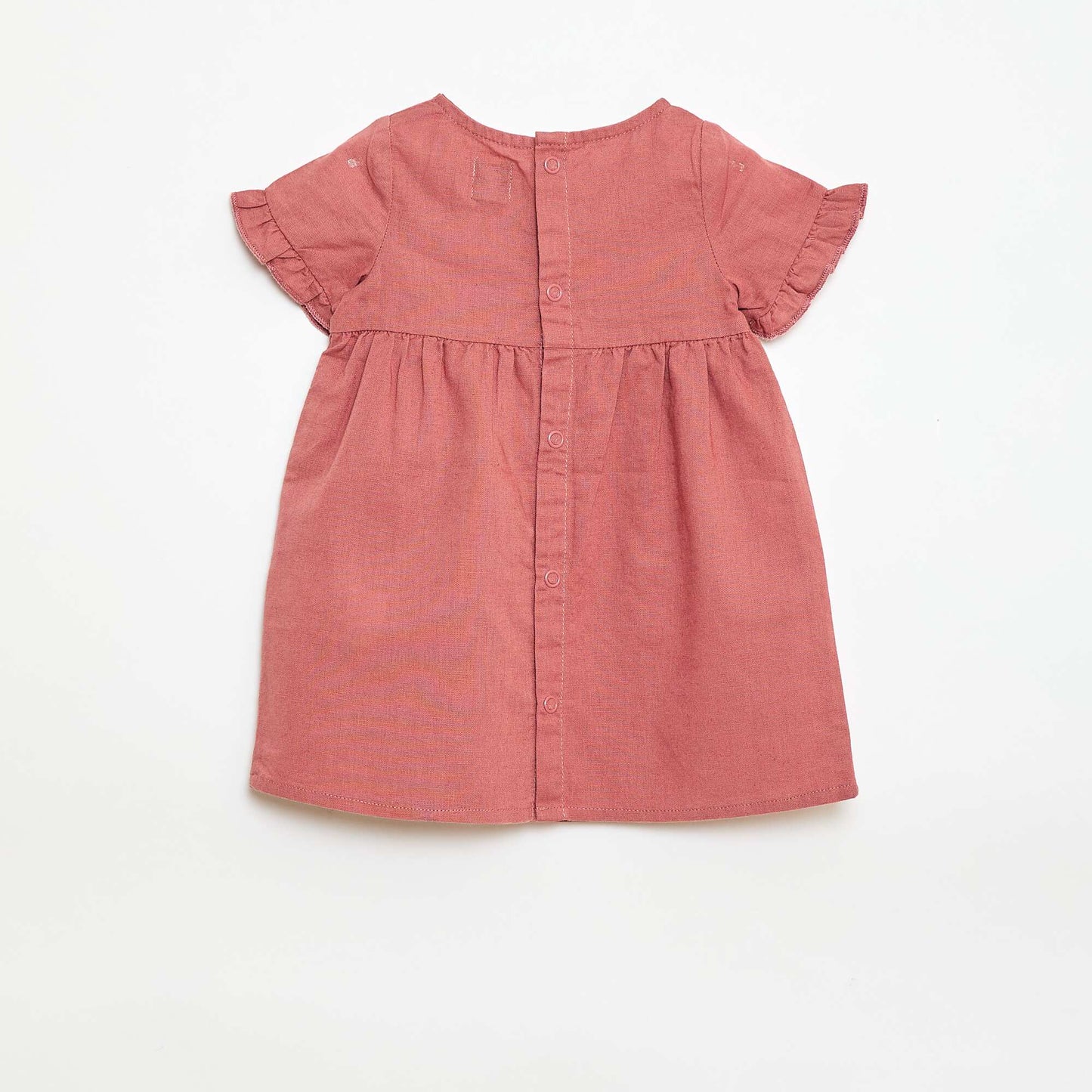 Robe légère avec manches courtes volantées ROSE
