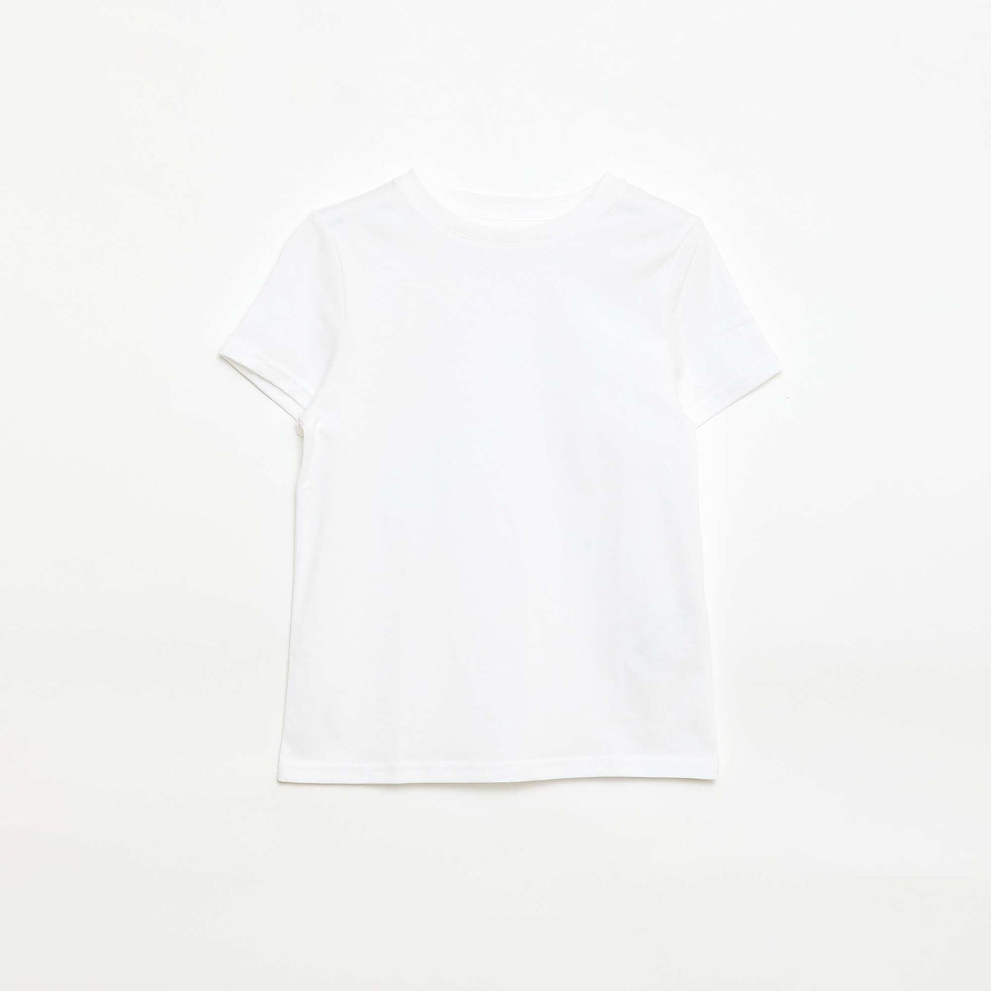 T-shirt en maille jersey uni BLANC