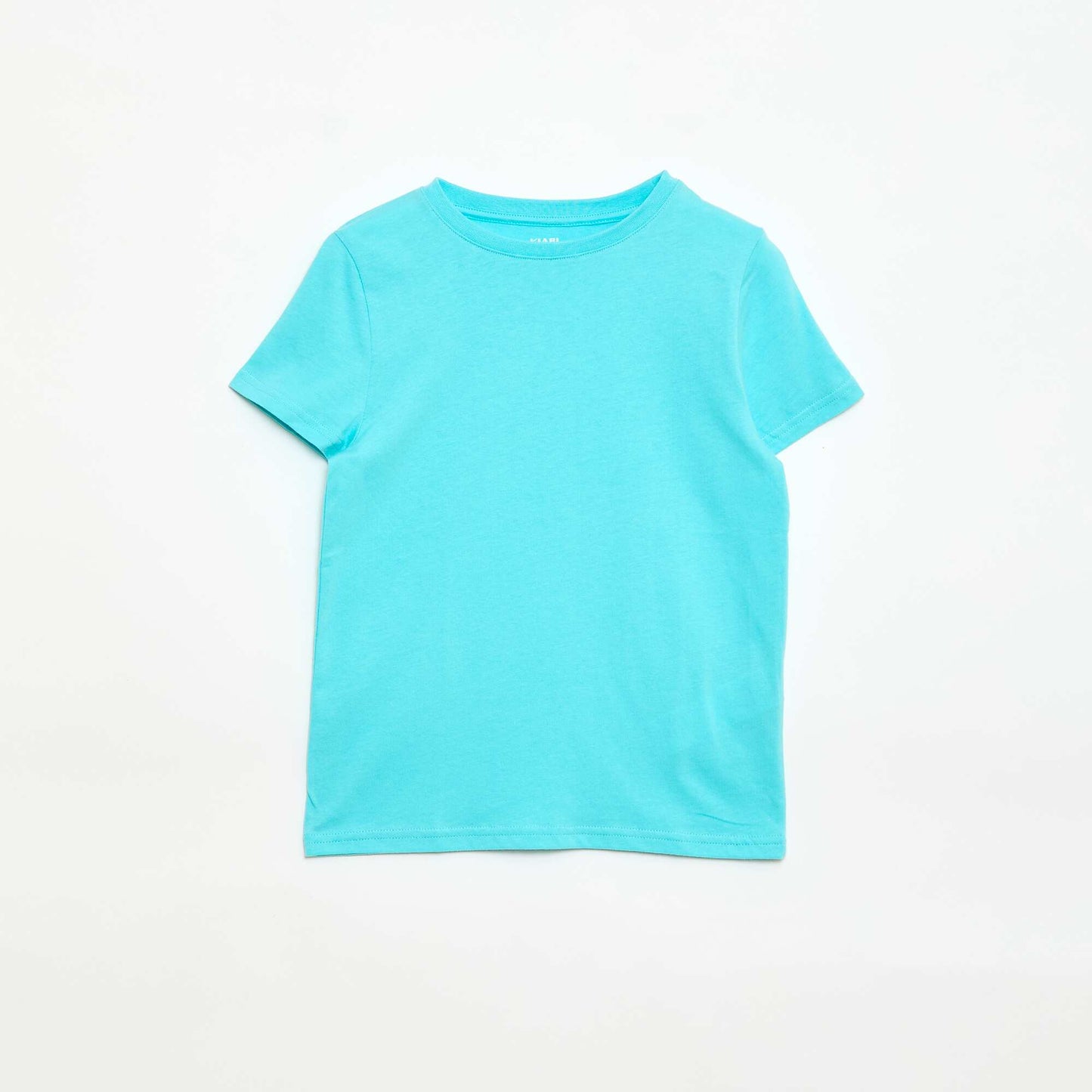 T-shirt en maille jersey uni BLEU