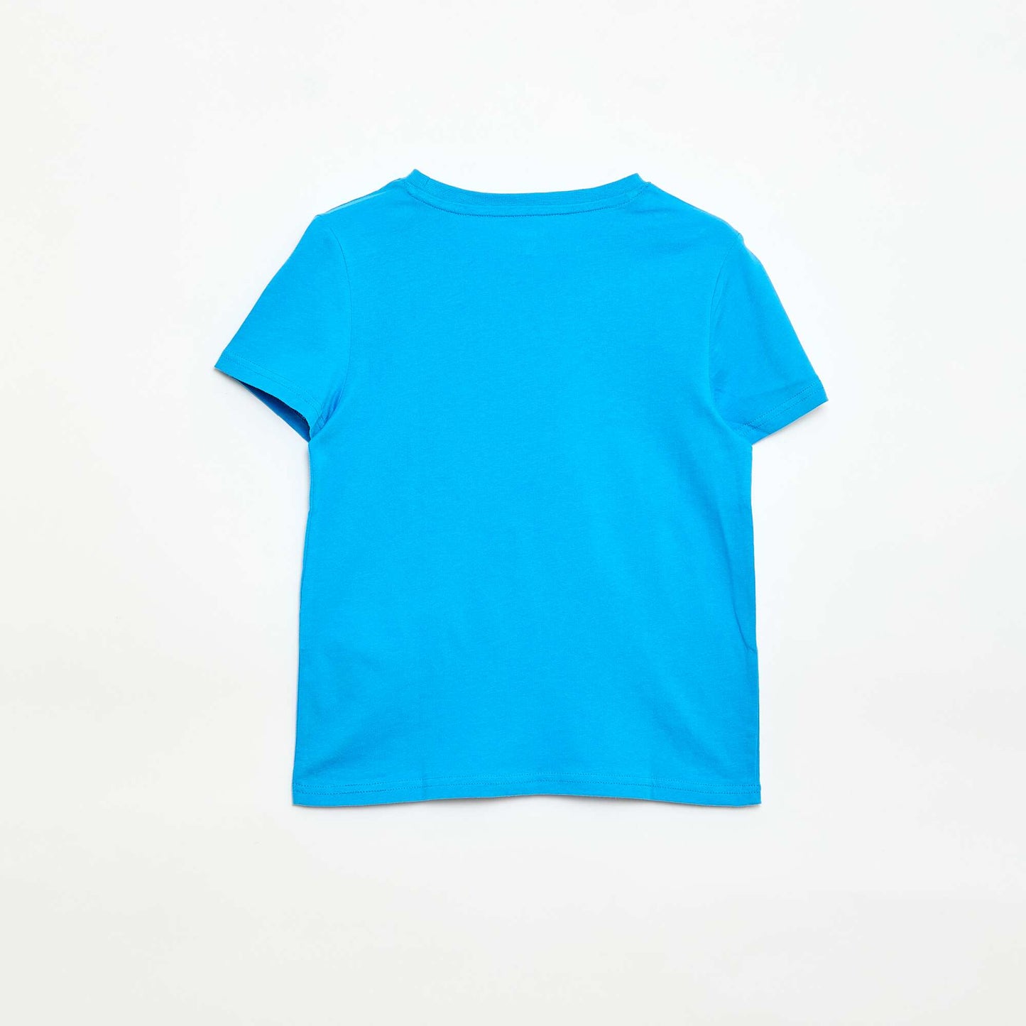 T-shirt en maille jersey uni BLEU