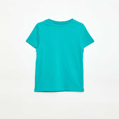 T-shirt en maille jersey uni VERT