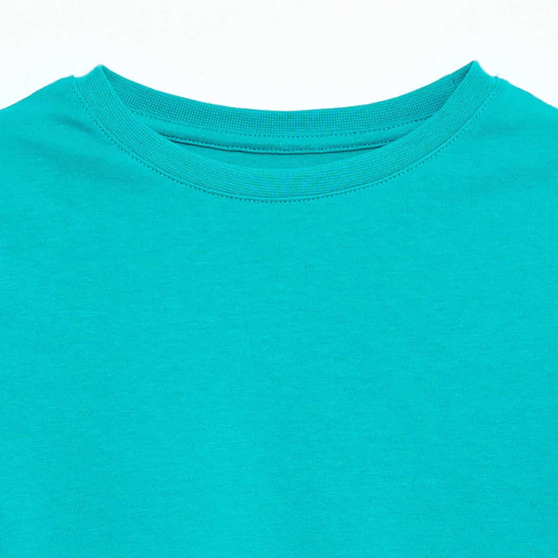 T-shirt en maille jersey uni VERT