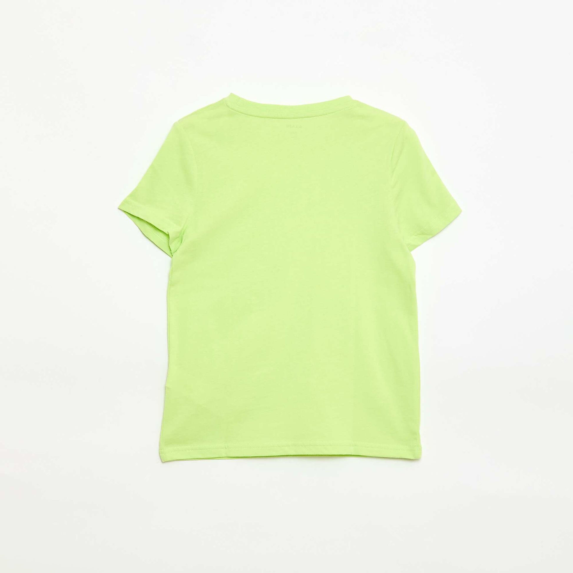 T-shirt en maille jersey uni VERT