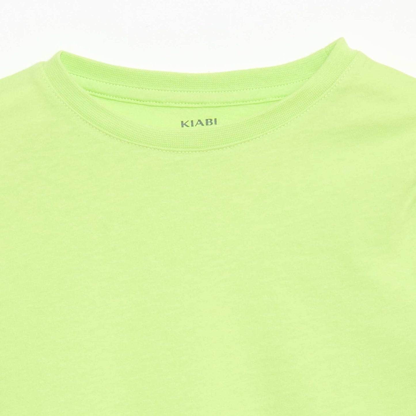T-shirt en maille jersey uni VERT