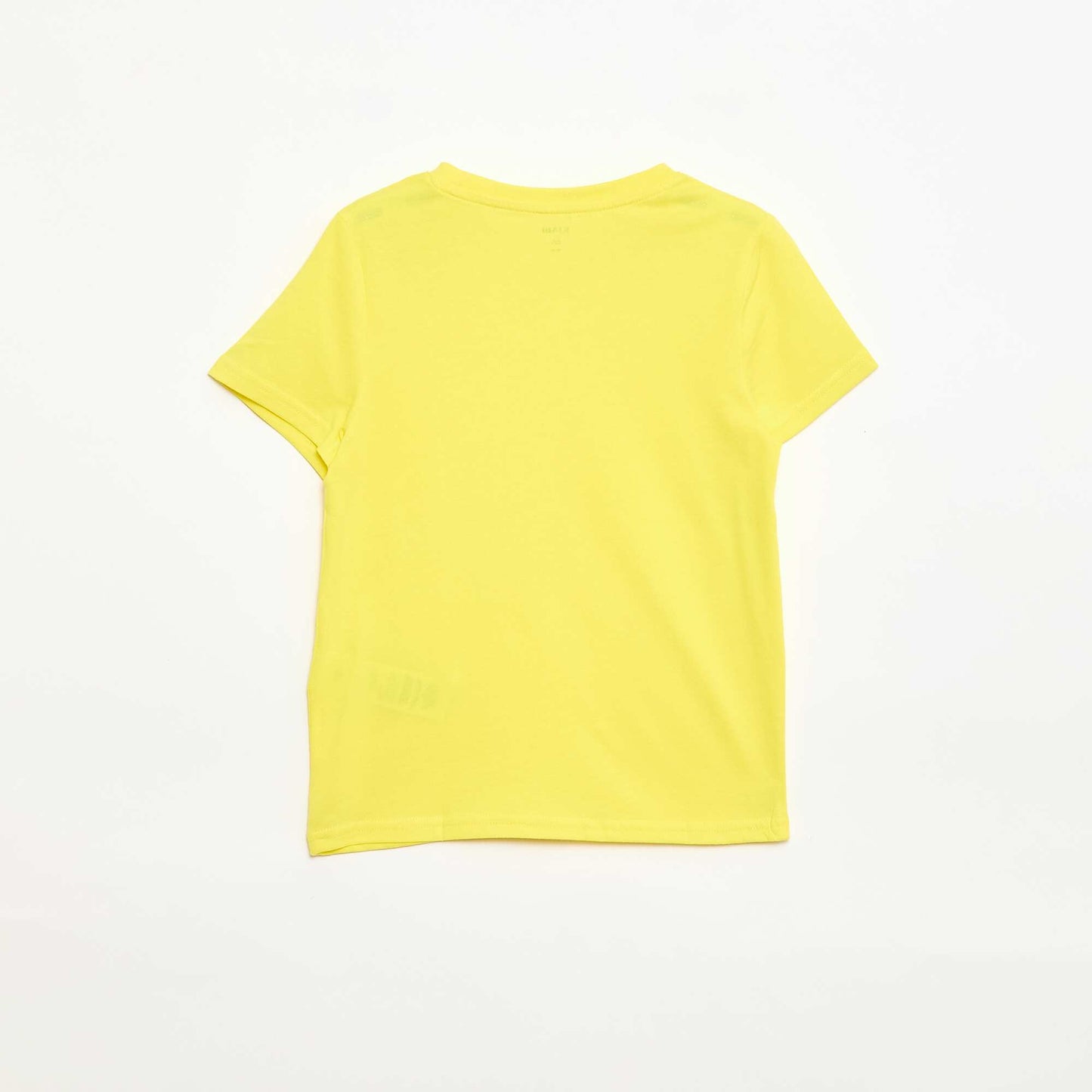T-shirt en maille jersey uni JAUNE