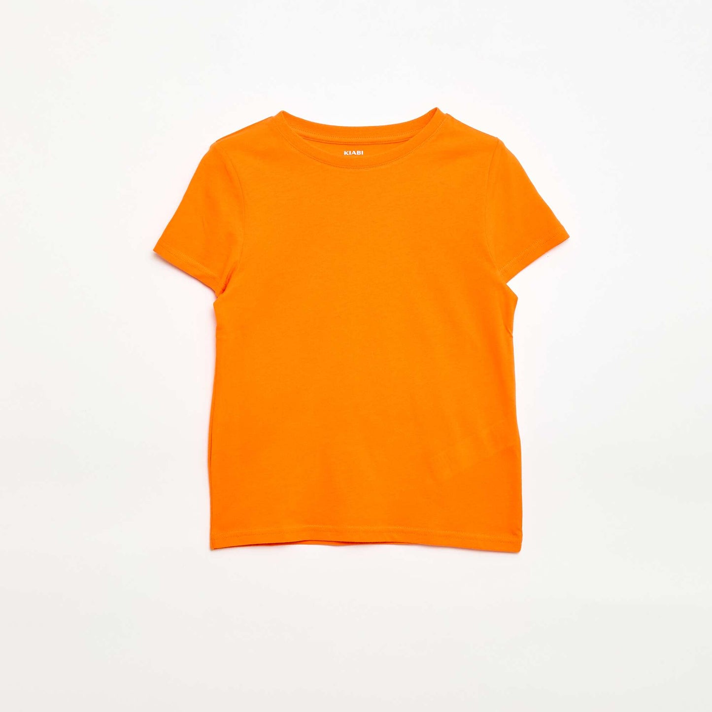 T-shirt en maille jersey uni ORANGE