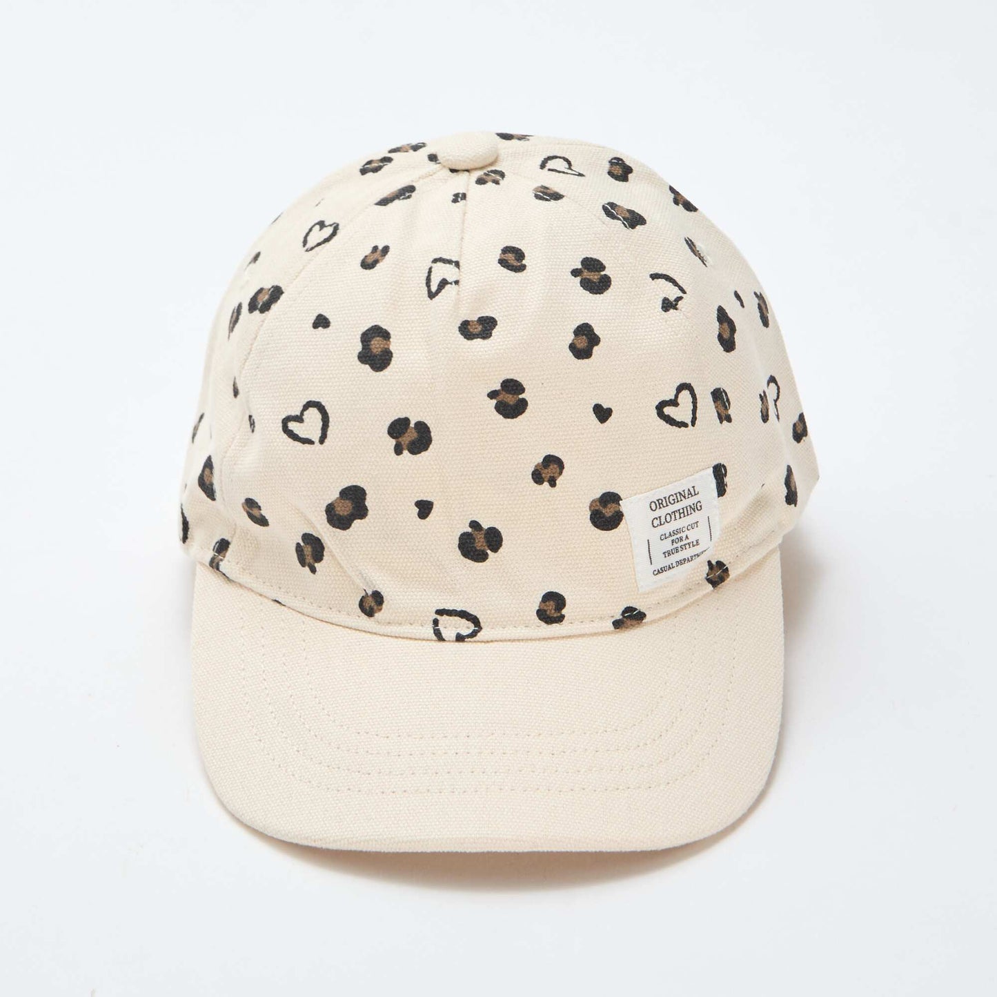 Casquette à motif réglable par scratch MARRON