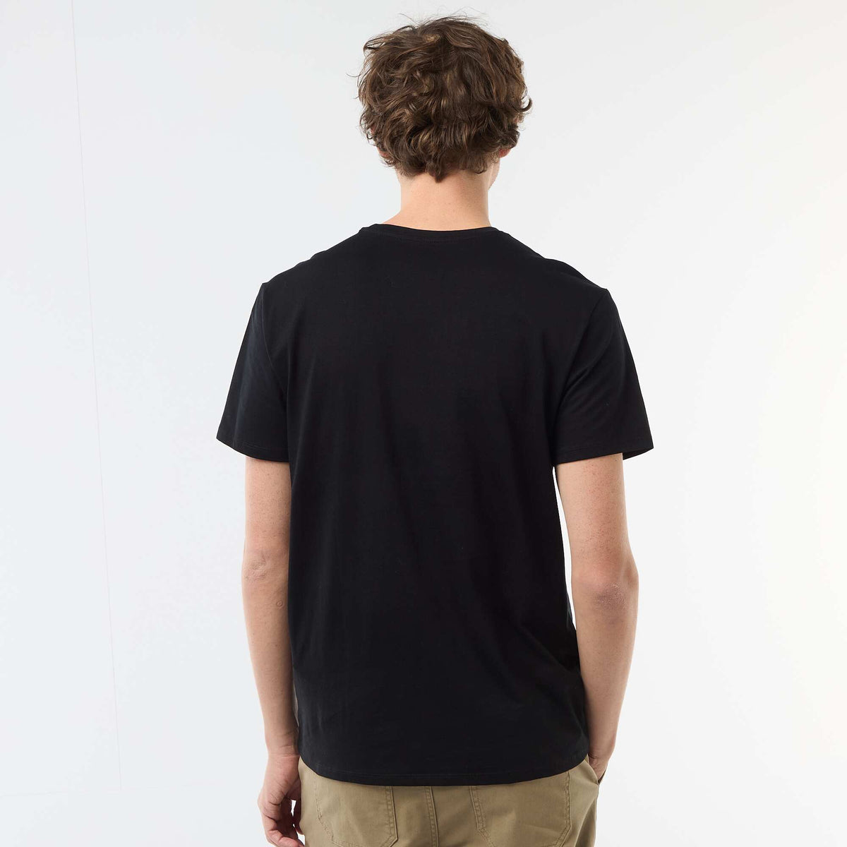 T-shirt imprimé fantaisie NOIR