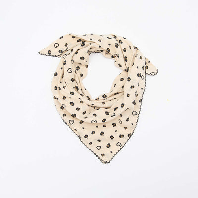 Foulard carré imprimé LéOPARD