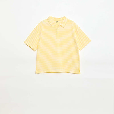 T-shirt polo large JAUNE