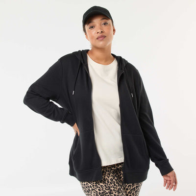 Sweat basique en molleton NOIR