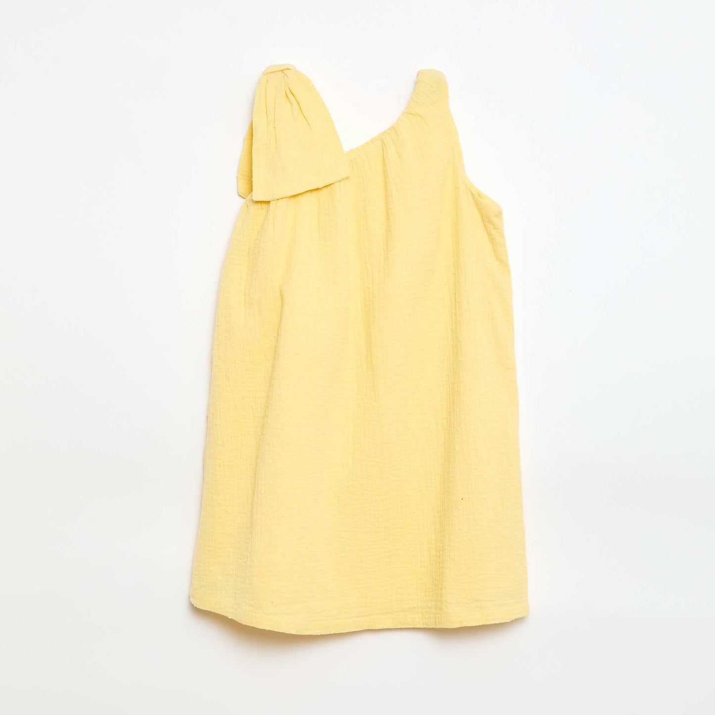 Robe corolle à bretelles unie JAUNE