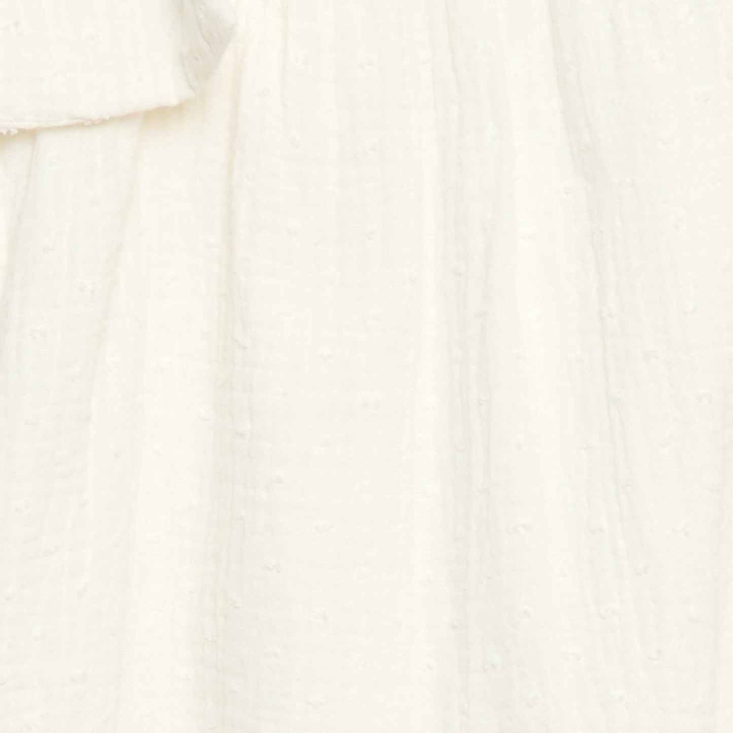 Robe corolle à bretelles unie BLANC