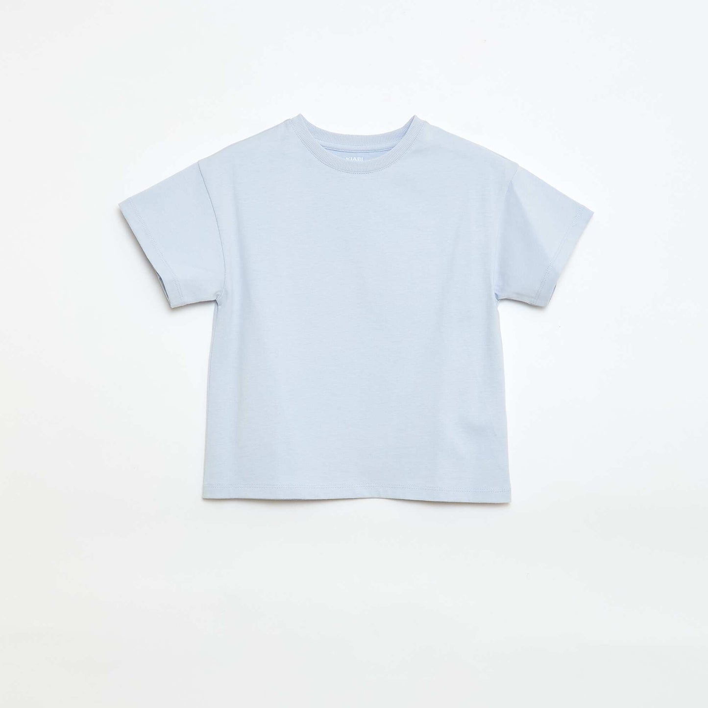 T-shirt en maille jersey manches courtes BLEU