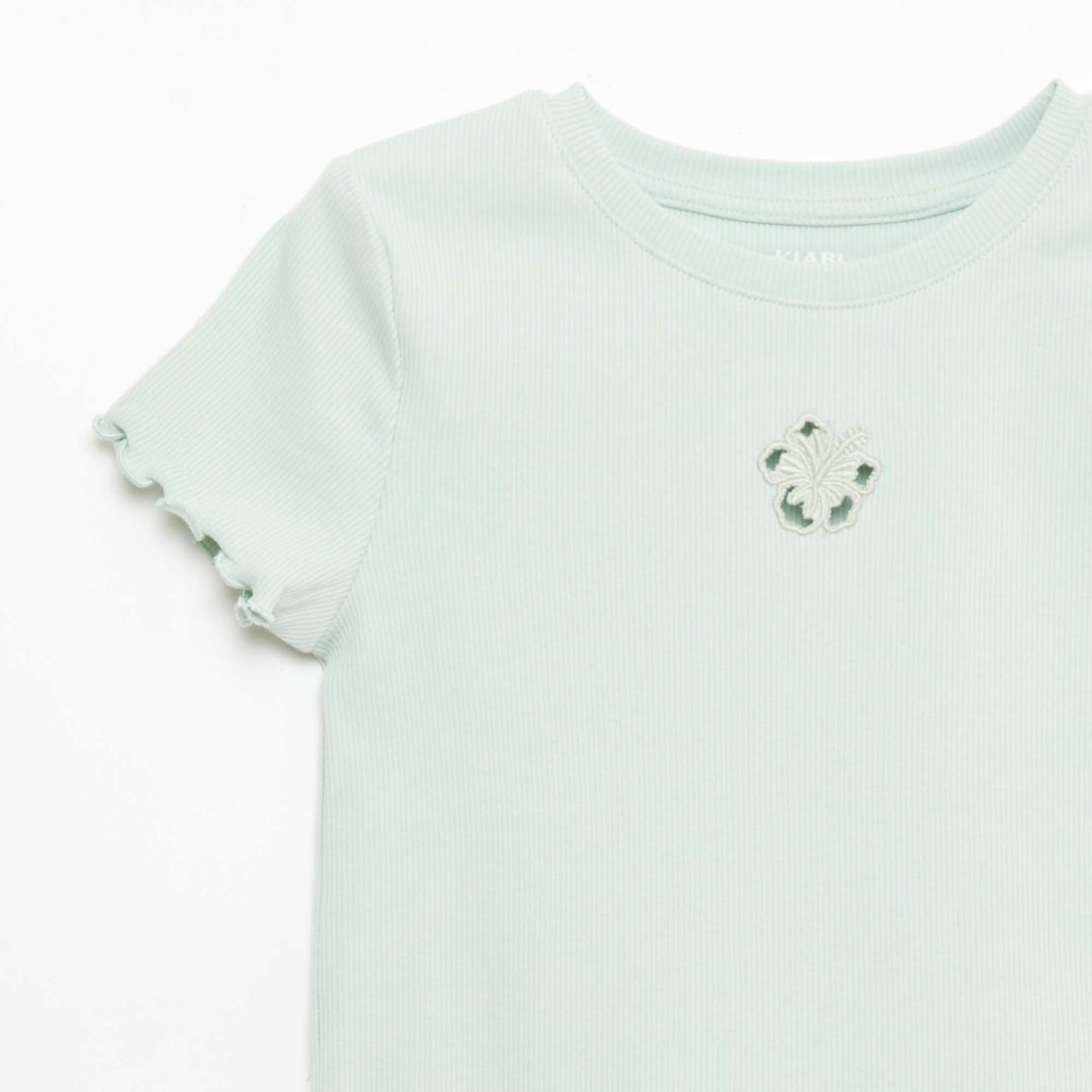 T-shirt à manches courtesavec forme ajourée VERT