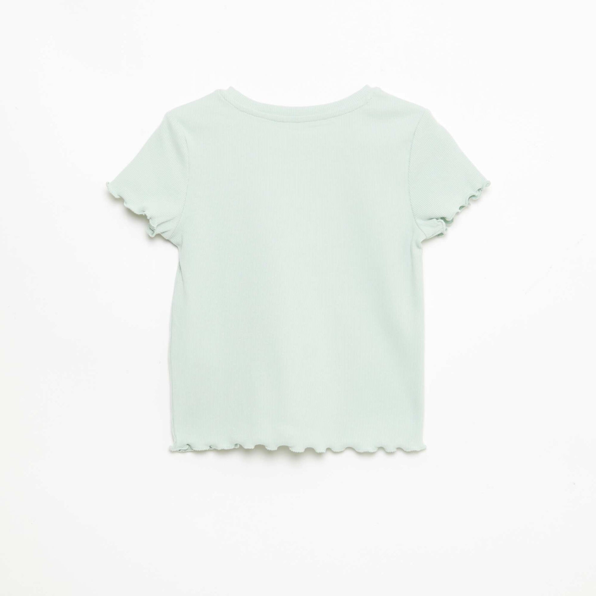 T-shirt à manches courtesavec forme ajourée VERT