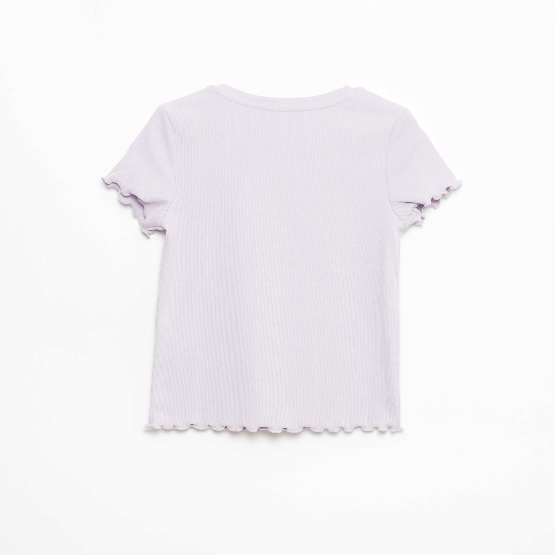 T-shirt à manches courtesavec forme ajourée VIOLET
