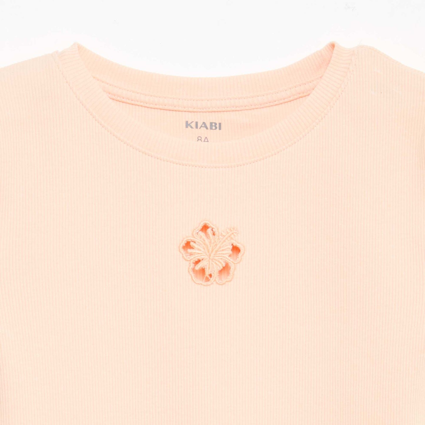 T-shirt à manches courtesavec forme ajourée ORANGE