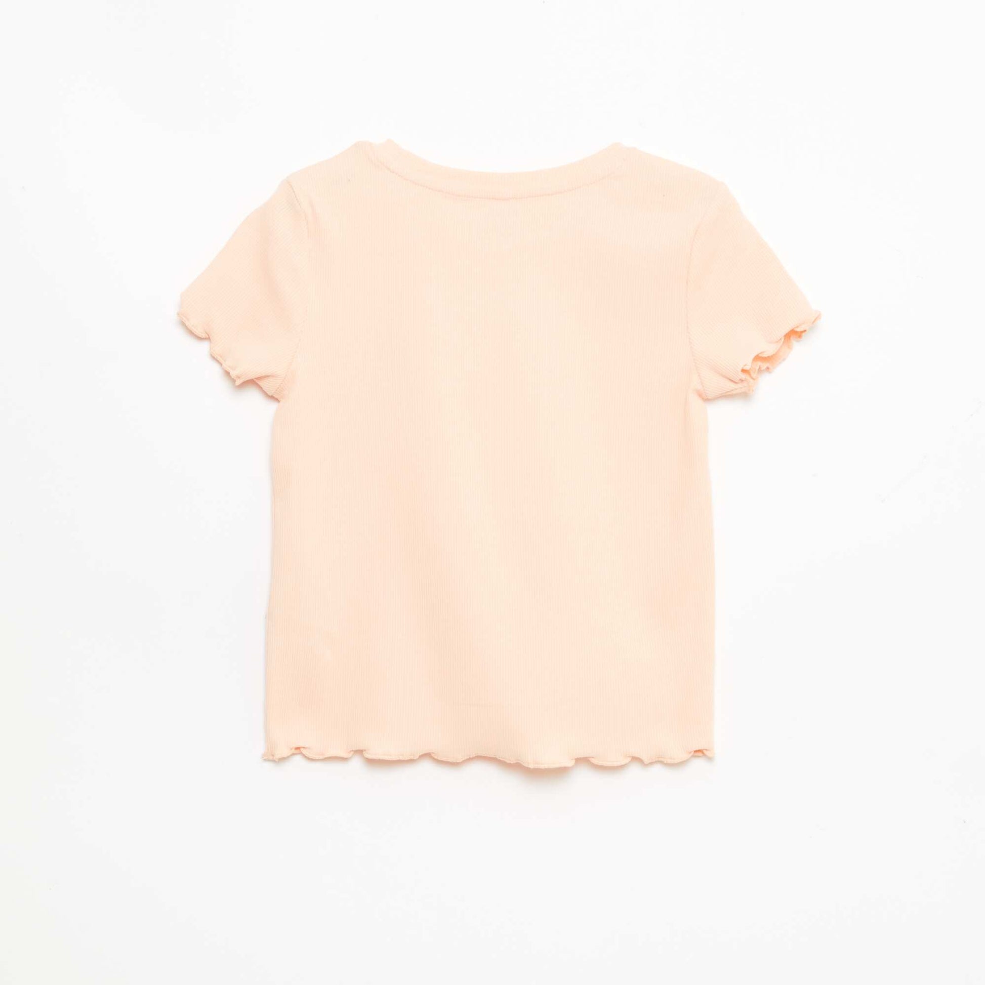 T-shirt à manches courtesavec forme ajourée ORANGE