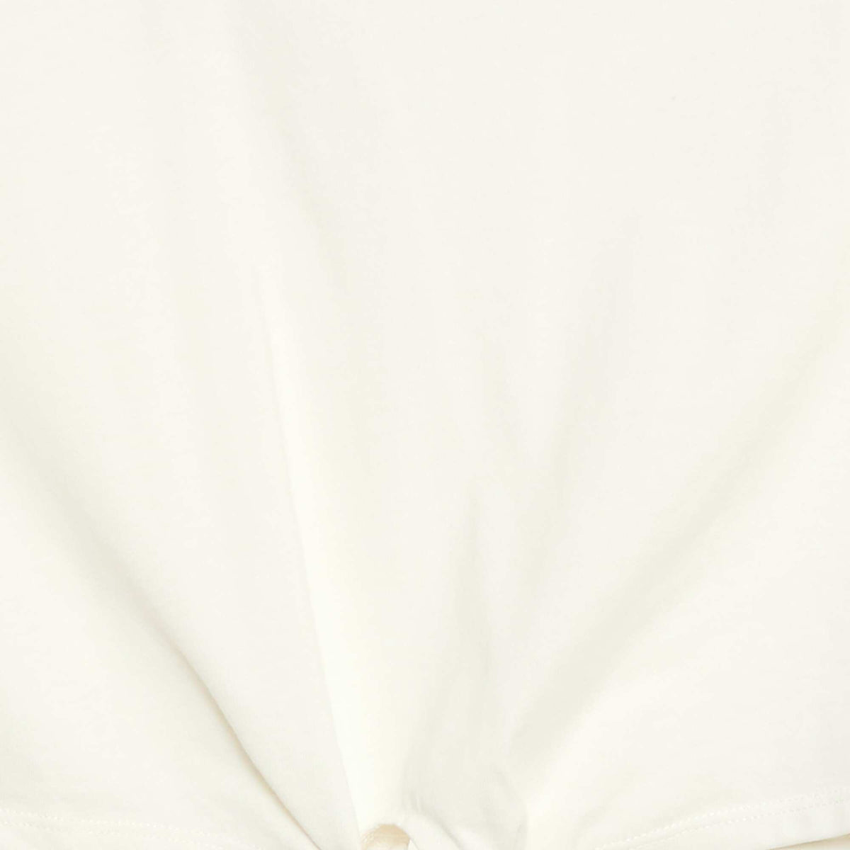 T-shirt avec nœud à la taille BLANC