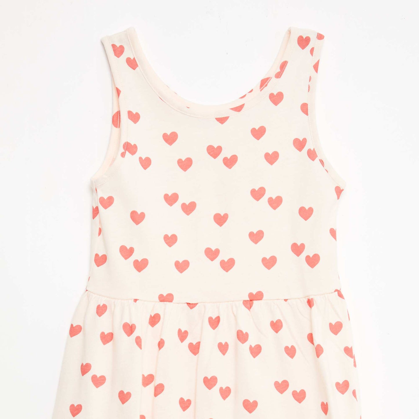 Robe en maille légère fine bretelles all-over en coton ROUGE