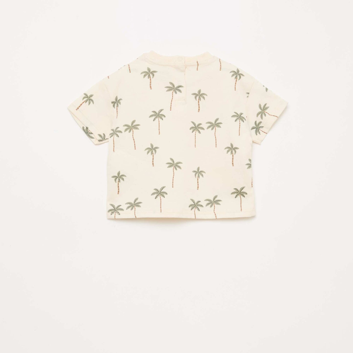 Ensemble t-shirt + short à motif - 2 pièces BLANC