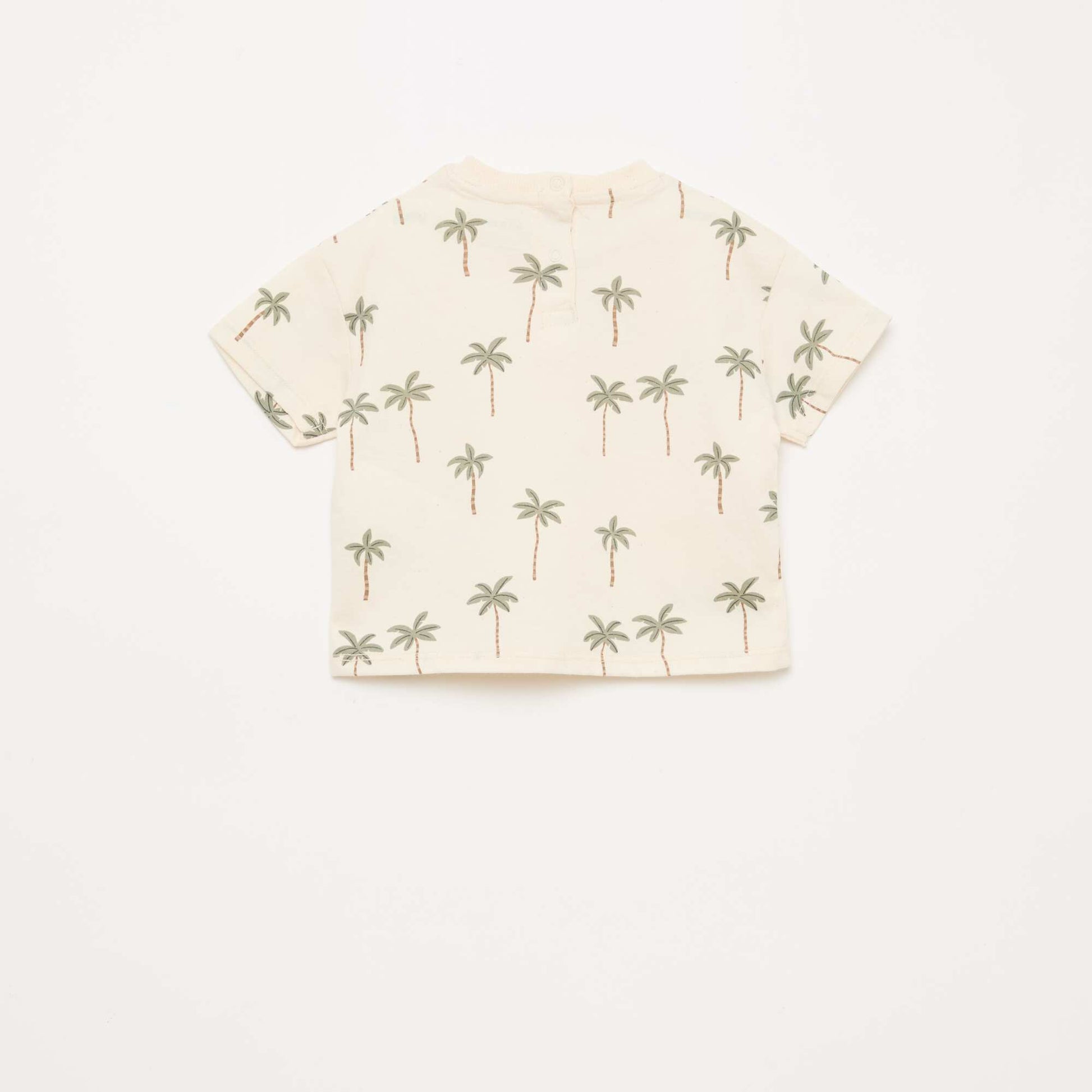 Ensemble t-shirt + short à motif - 2 pièces BLANC