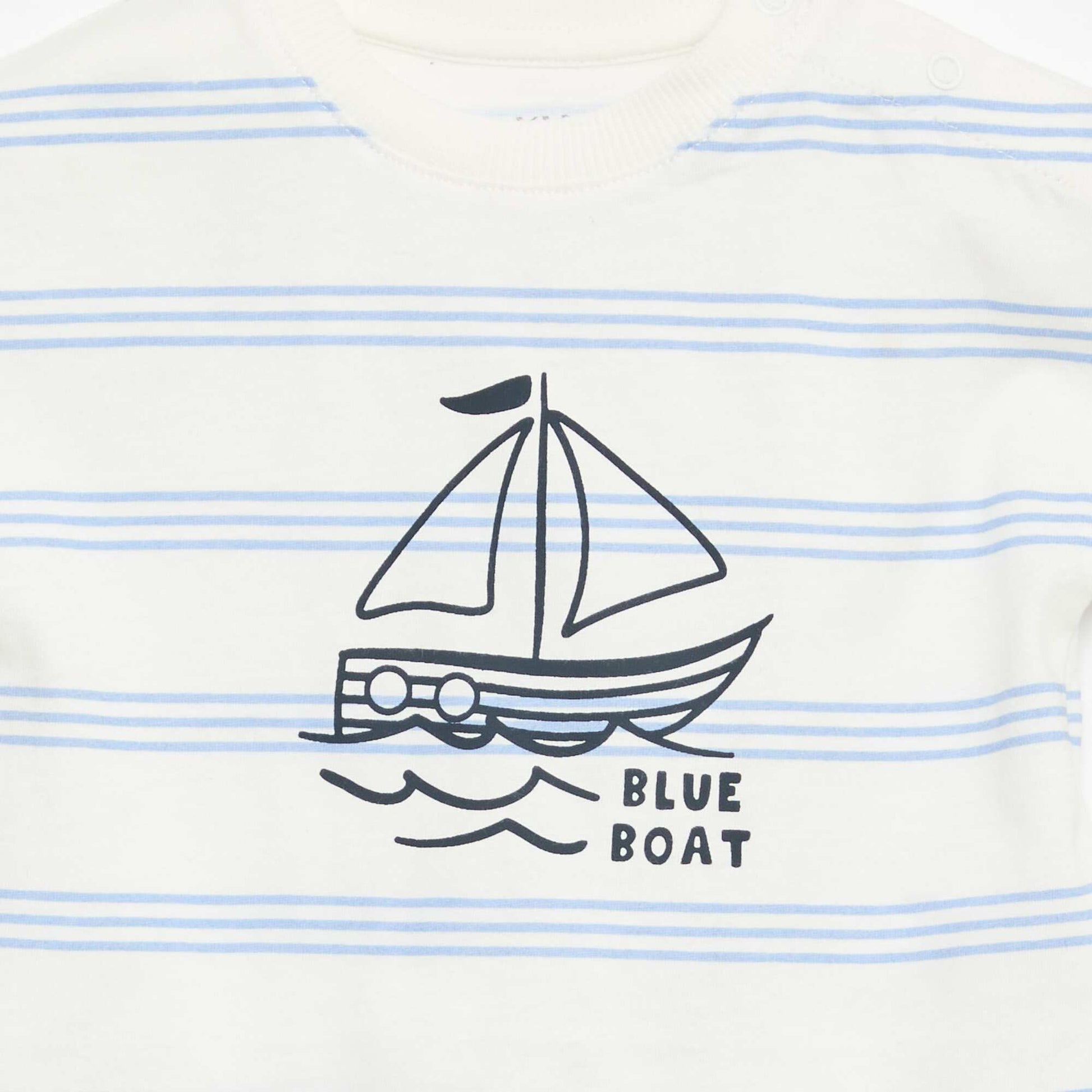 Ensemble 2 pièces en coton  T-shirt + short BLANC