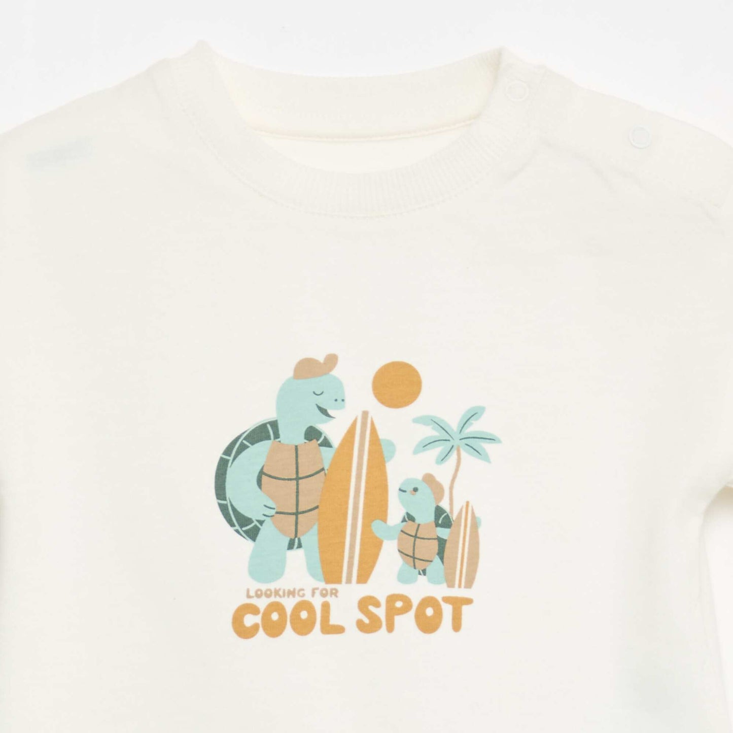 Ensemble 2 pièces en coton  T-shirt + short BLANC