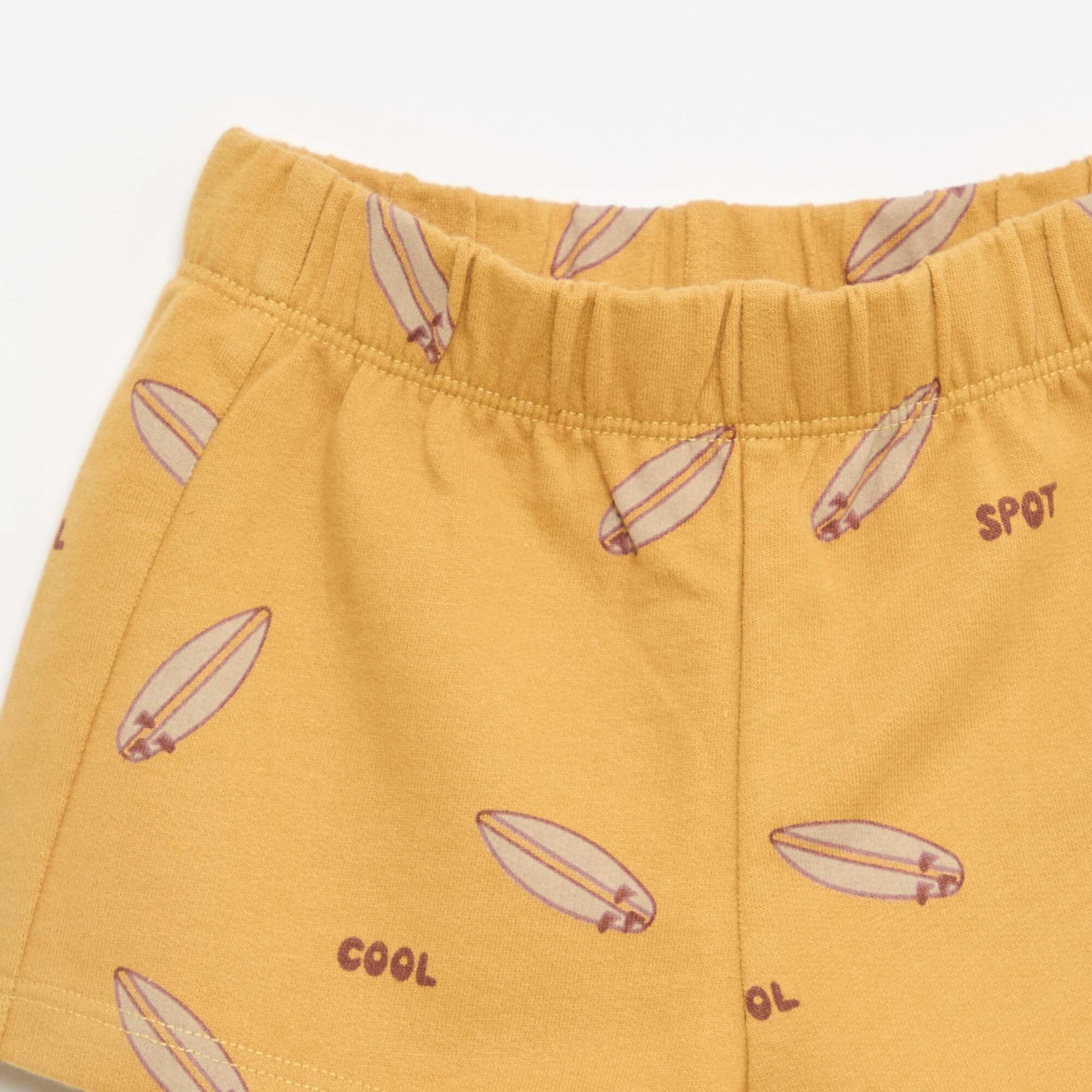 Ensemble 2 pièces en coton  T-shirt + short BLANC