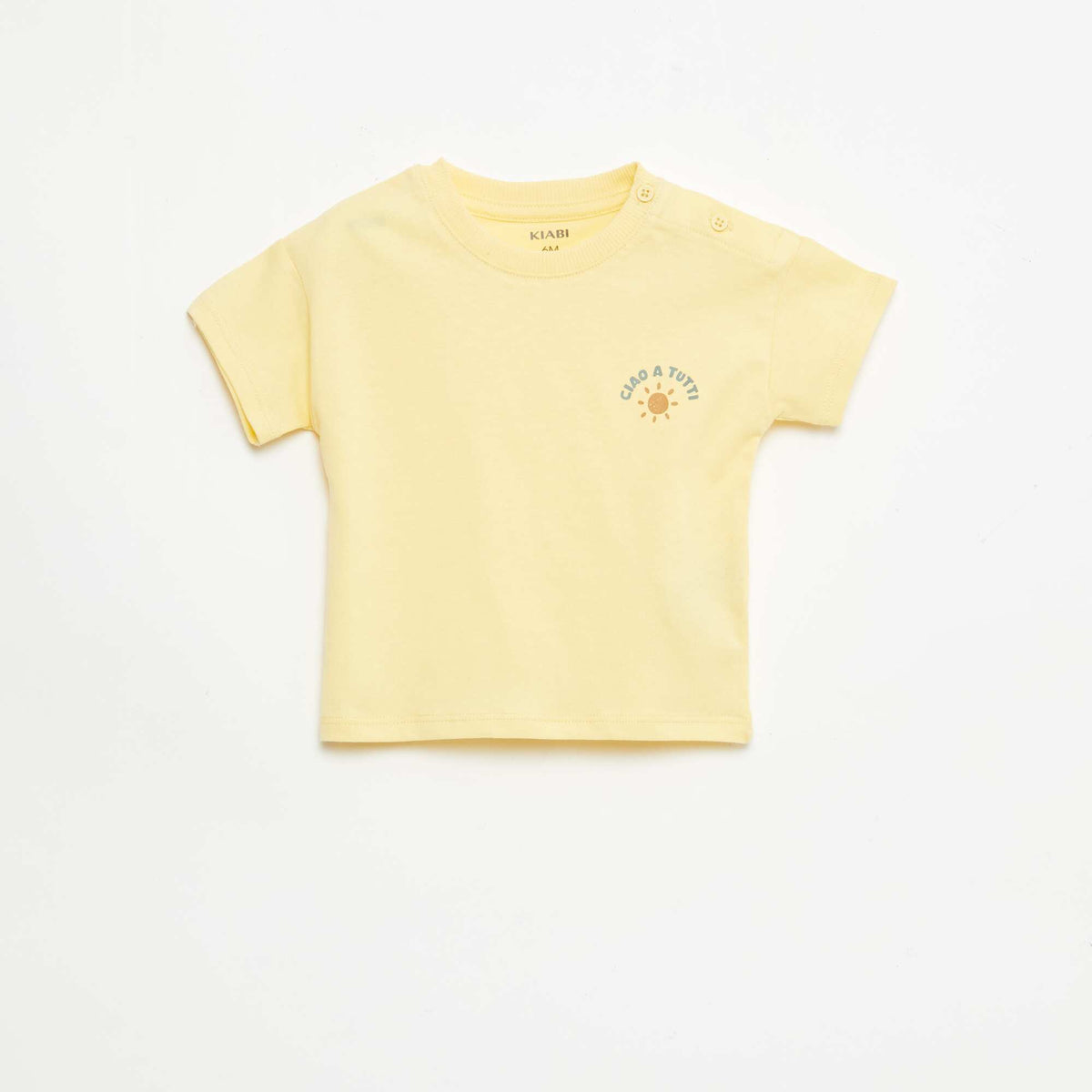 Ensemble 2 pièces short + T-shirt JAUNE