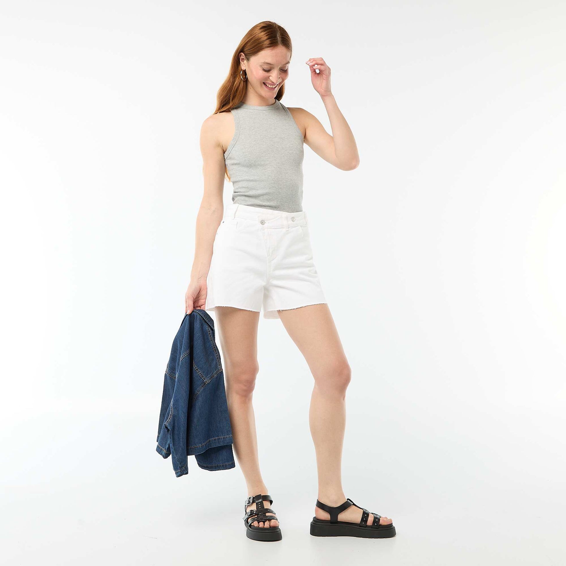 Débardeur à emmanchures américaines GRIS