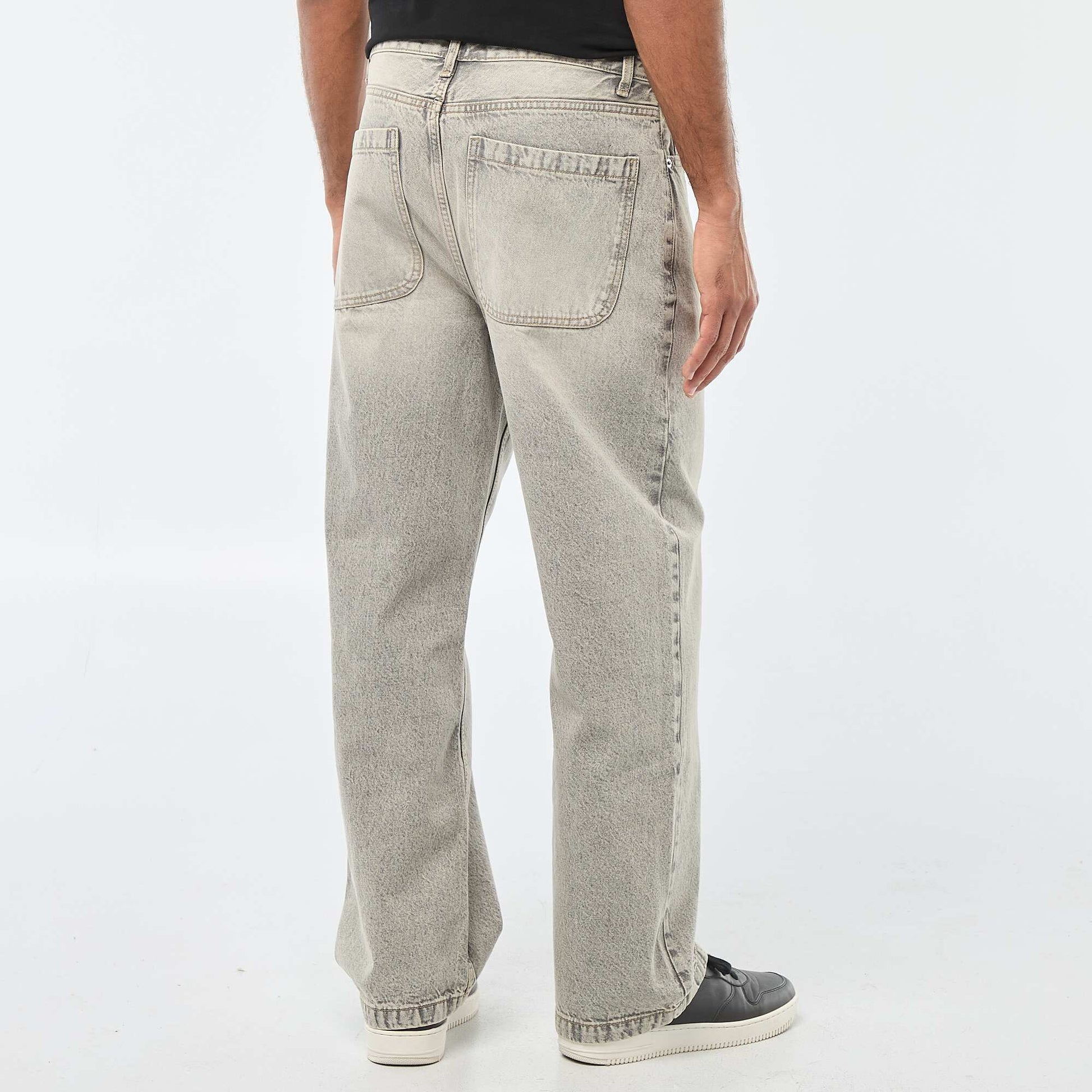 Jean droit / regular fit à 5 poches GRIS