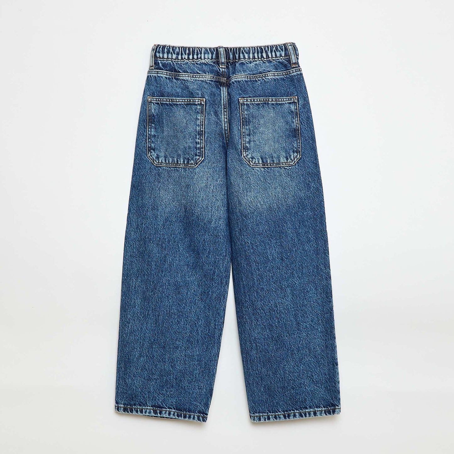 Jean baggy uni 5 poches BLEU