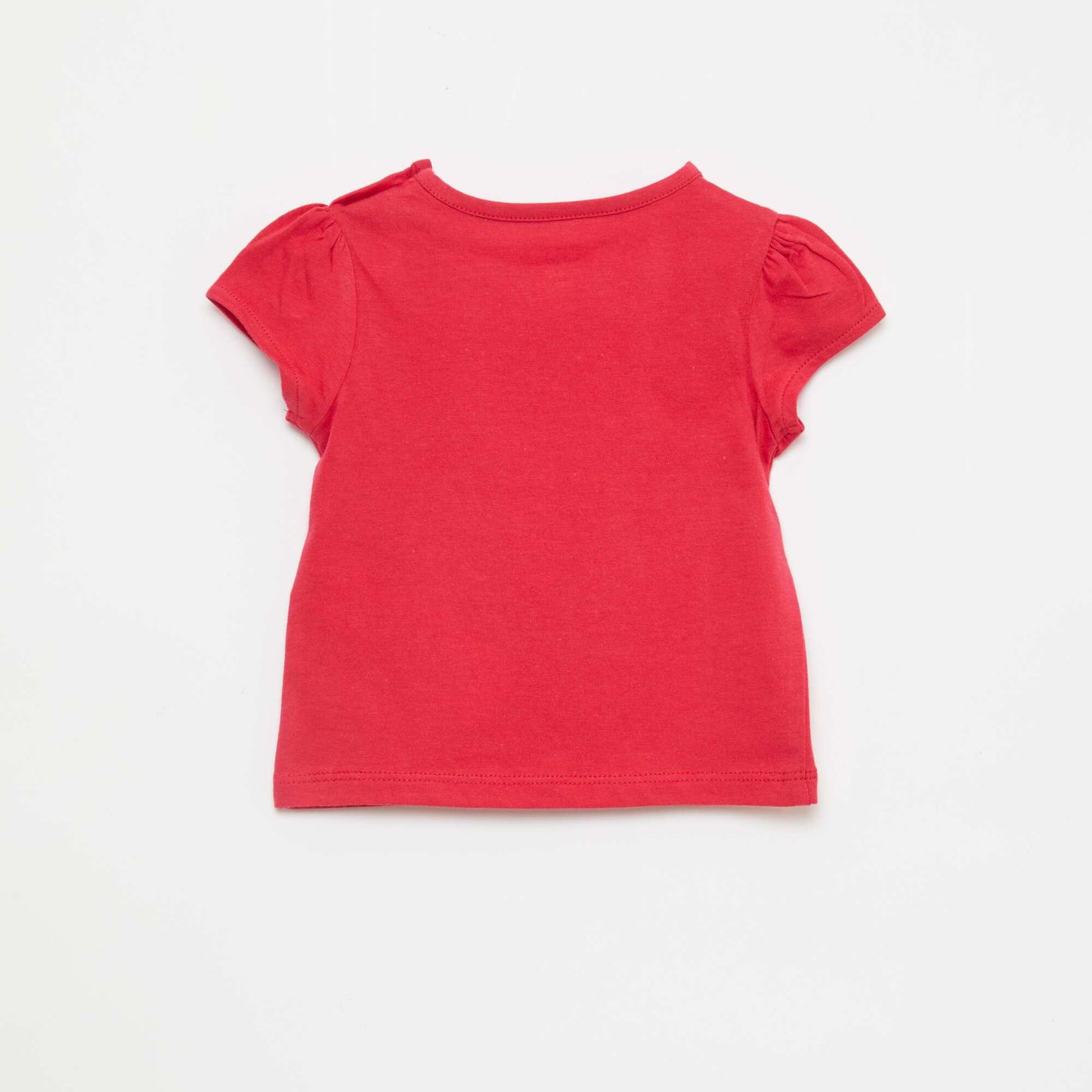 T-shirt en jersey à manches courtes ROUGE