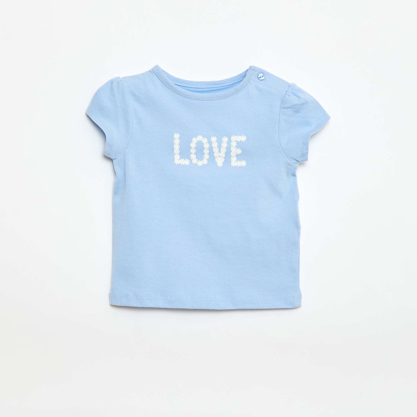 T-shirt en jersey avec manches courtes BLEU